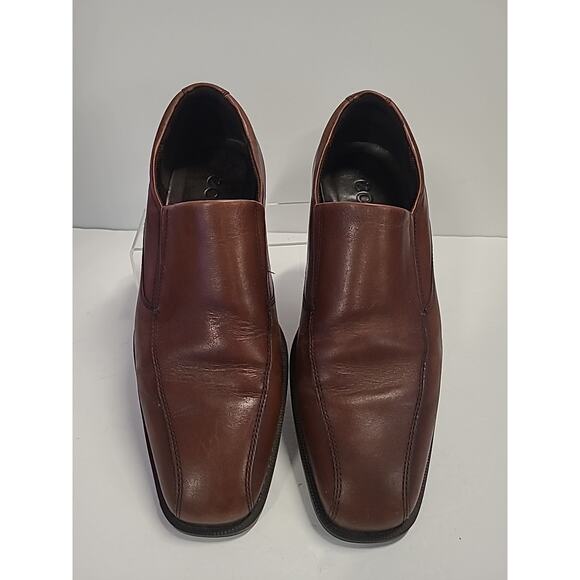ECCO Slip On Dress Shoes Brown Leather Men\'s Size 44 EUR (10.5 US) main image 6